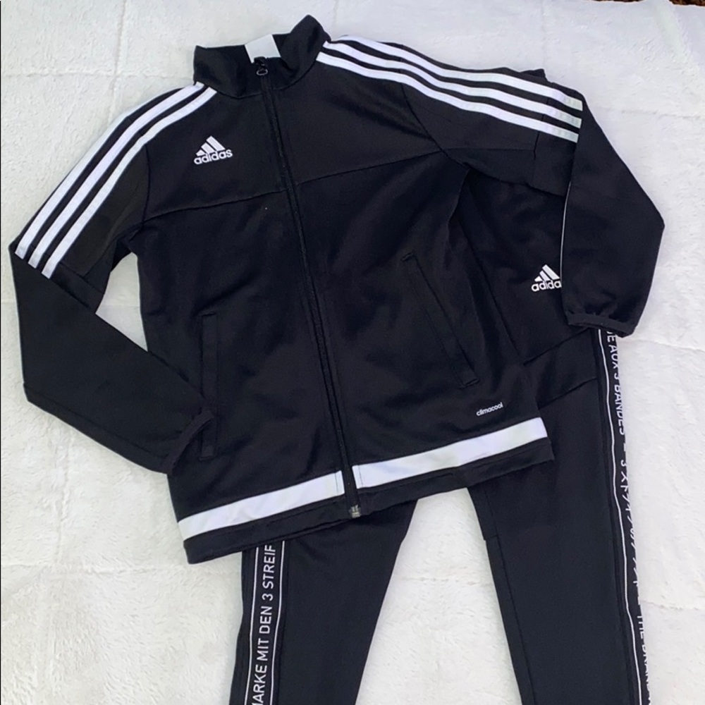 3pc. Adidas 3 stripes set and t-shirt